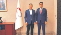 Başkan Demirci’den Özelleştirme  İdaresi Daire Başkanı  Bekir Emre Haykır’a Ziyaret