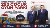 KIRŞEHİR’İN 252 KÖYÜNE 252 ÇOCUK OYUN PARKI MÜJDESİ