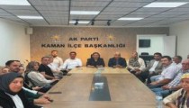 AK PARTİ KAMAN’DA SAHA ÇALIŞMALARINI SÜRDÜRÜYOR