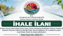 Kaman’da İki Köy İçin İçme Suyu  Altyapısında Yenilenme Yapılacak