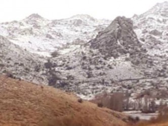 Kaman dağlarında kar göründü