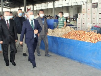 Vali Akın Pazarda Denetimde bulundu