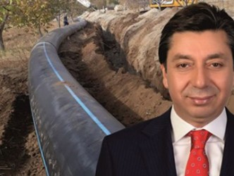 Savcılı Büyükoba göleti kapalı sistem sulama projesi hizmete girdi