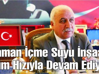 Kaman İçme Suyu İnşaatı  Tüm Hızıyla Devam Ediyor