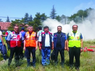 Hirfanlıda Tatbikat  Gerçekleştirildi