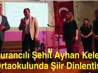 Kurancılı Şehit Ayhan Keleş  Ortaokulunda Şiir Dinlentisi