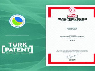 Ahi Evran Üniversitesi Bütünleşik  Kalite Yönetim Sistemi  Patent Aldı