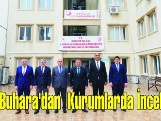 Vali Buhara’dan  Kurumlarda İnceleme
