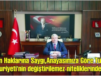 Kaymakam Mehmet Usta “10 Aralık Dünya İnsan Hakları Günü” Mesajı Yayınlandı