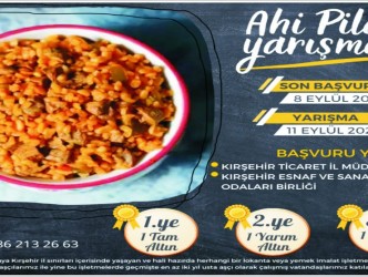 AHİ PİLAVI YARIŞMASINA  BAŞVURULAR BAŞLADI