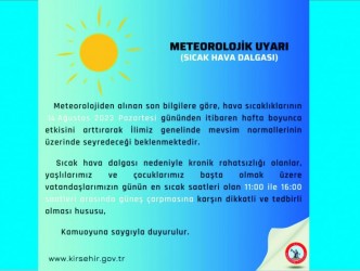 SICAKLIK ARTARAK  DEVAM EDECEK