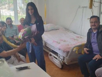 Öğrencilerden Hayır Sever  Osman Kulaksız’a ziyaret