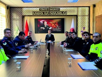KAMAN’DA 2024 YILI ASAYİŞ  DEĞERLENDİRME TOPLANTISI