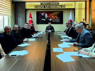 (ÇOGEP) Kapsamında Değerlendirme  Toplantısı, Kaymakam Nurullah Kaya  Başkanlığında Yapıldı