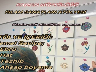 KAMAN MÜFTÜLÜĞÜ’NDEN  HANIMLARA ÖZEL SANAT  VE TEFSİR PROGRAMLARI
