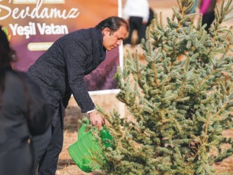 Kaman’da 300 Fidan  Toprakla Buluştu