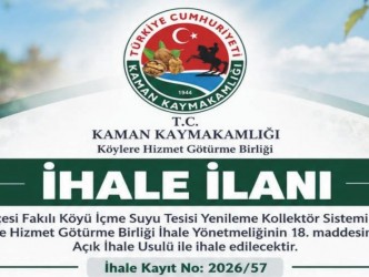 Kaman’da İki Köy İçin İçme Suyu  Altyapısında Yenilenme Yapılacak