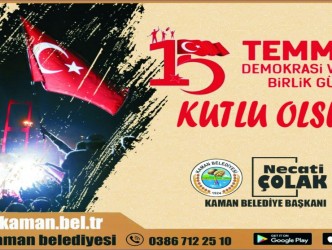 Başkan Necati Çolak 15 Temmuz “Demokrasi ve Milli Birlik Günü” mesajı