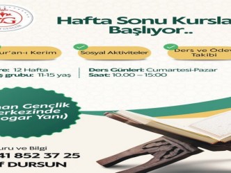 Kaman İlçe Müftülüğü’nden Çocuklara Yönelik Hafta Sonu Kur’an Kursları Başlıyor